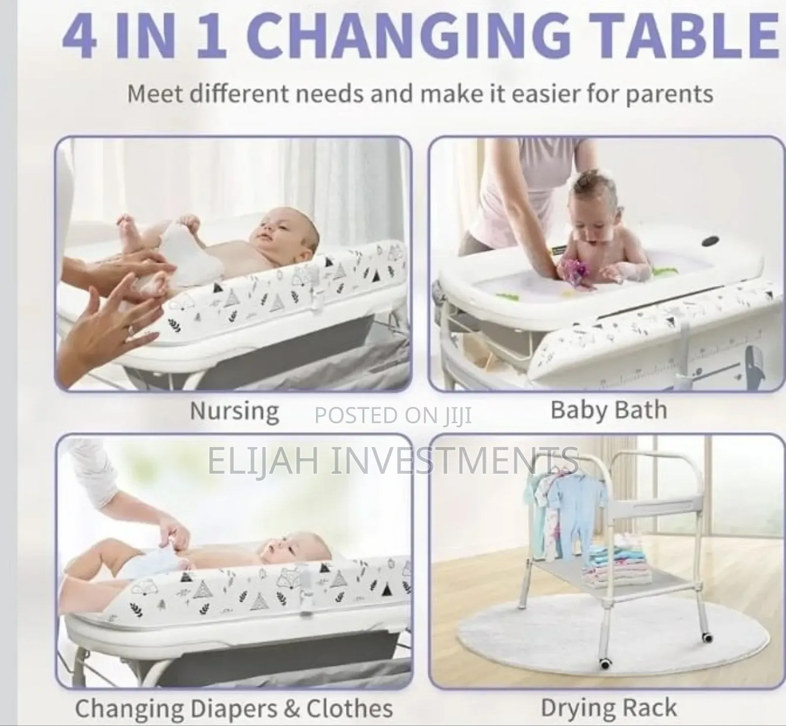 4in1 Baby Bathtub and Changing Station
