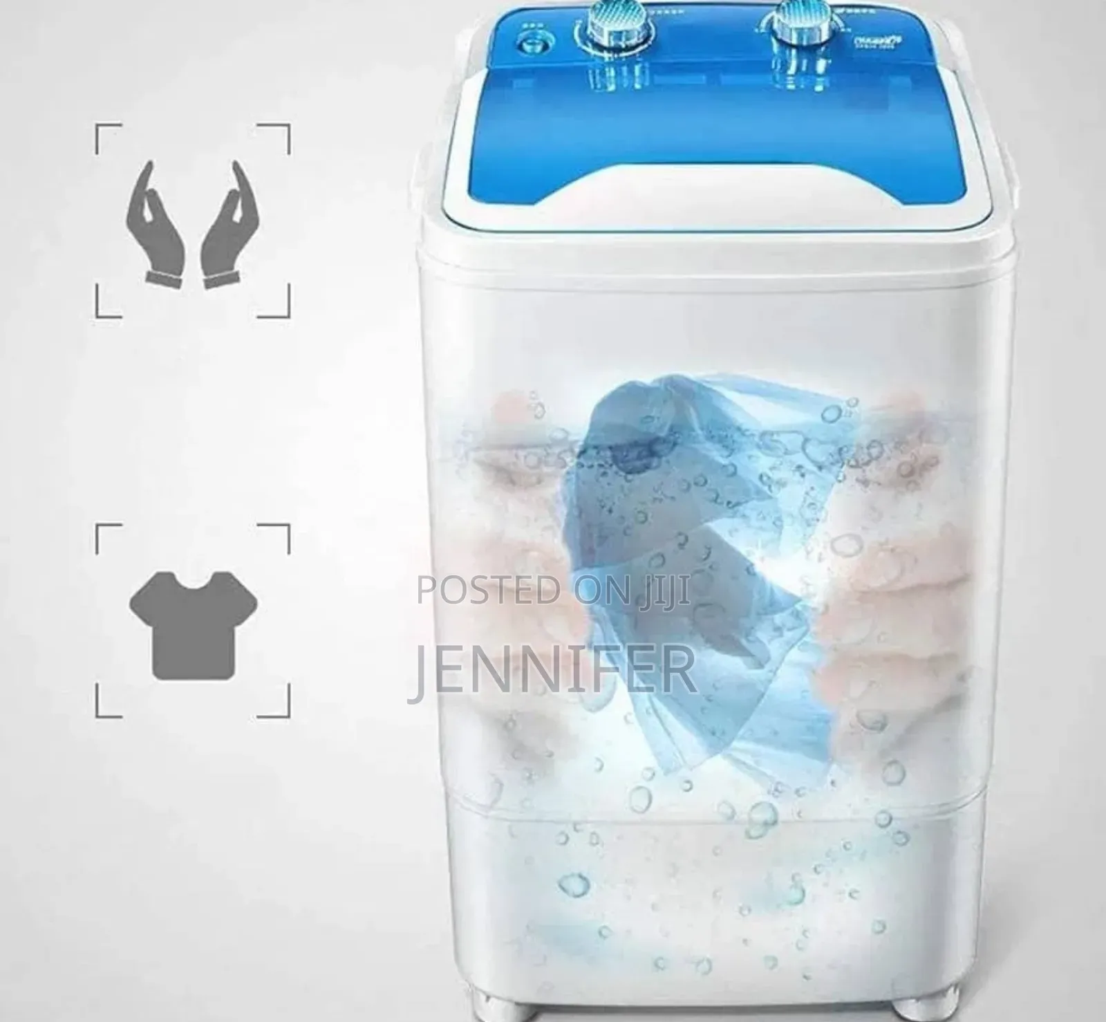 Boma Single-Tub Washing Machine With Drain Basket Mini - 7 Kg
