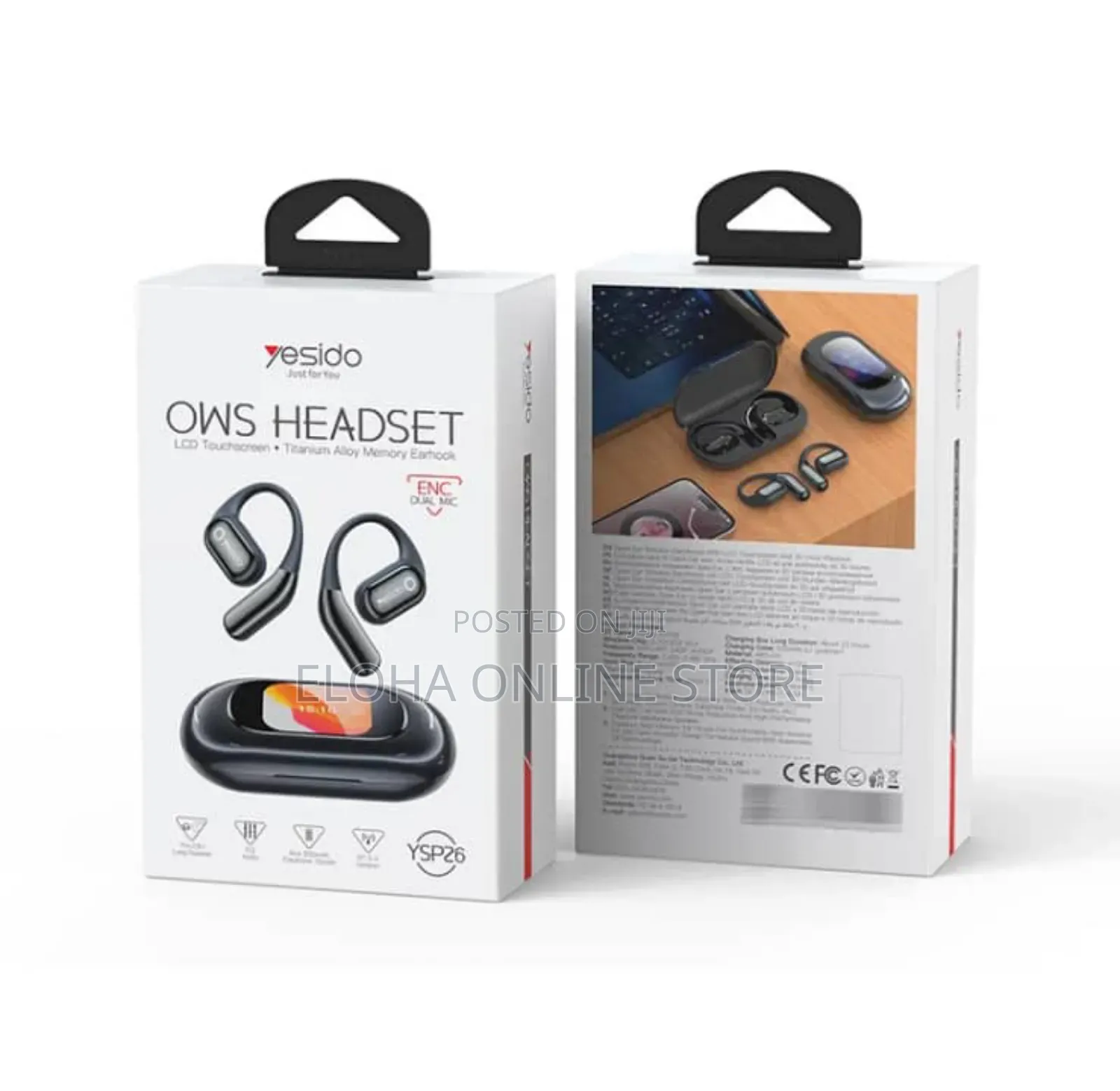 Yesido Ysp26 Enc Noise Reduction Ear-Hook Open Ows Bluetooth Earphones