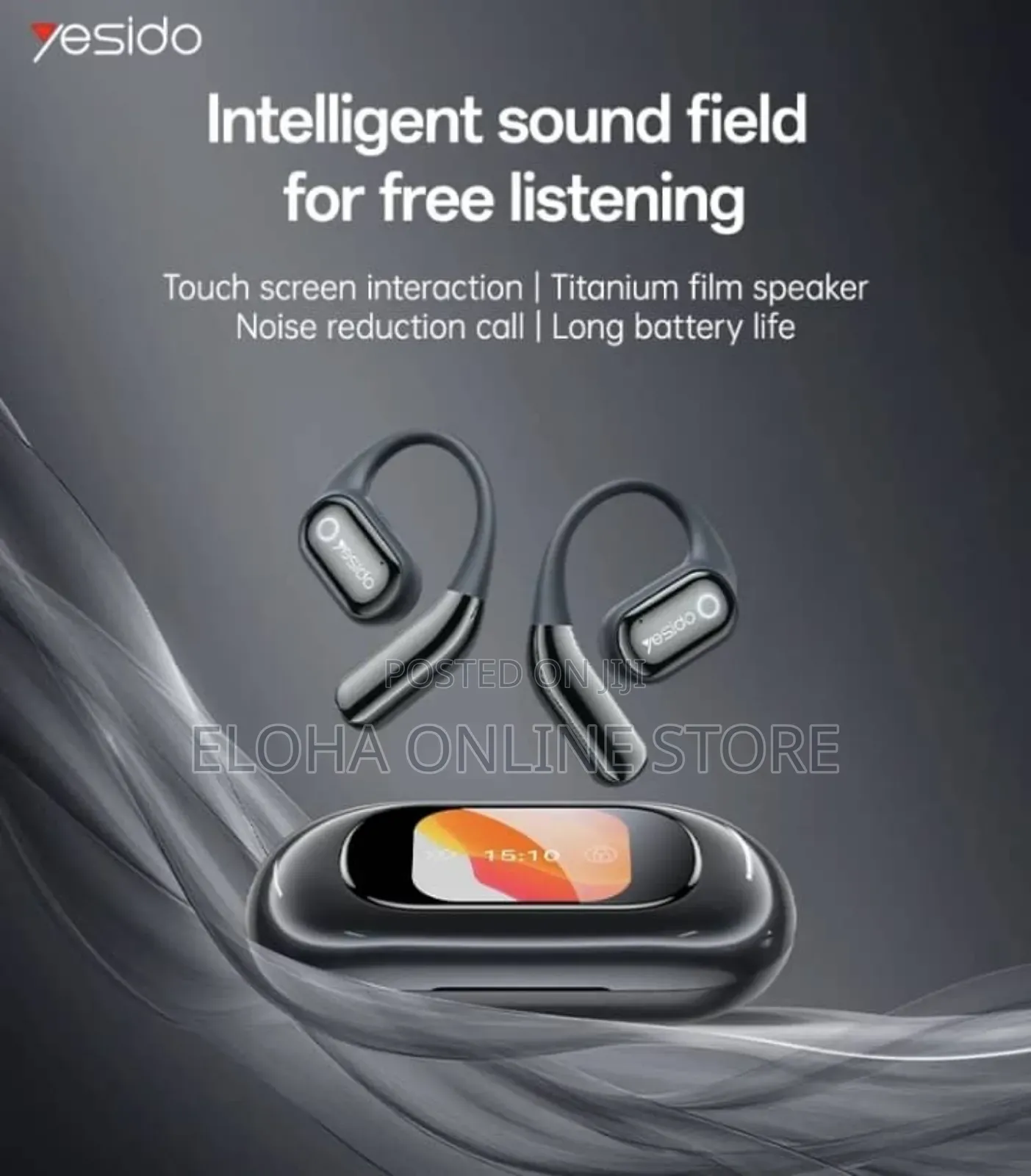 Yesido Ysp26 Enc Noise Reduction Ear-Hook Open Ows Bluetooth Earphones