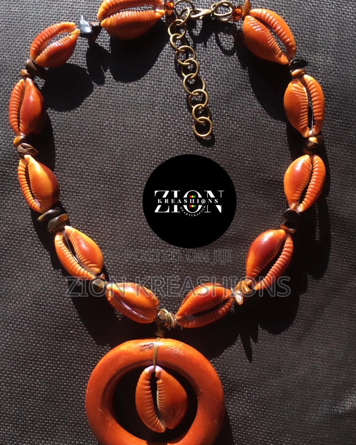 Honey Cowrie Shell Necklace Available! Dm to Make Your Order 