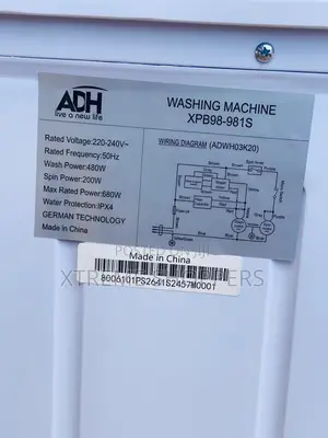 New Odd /Heavy Duty Work/Washing Machine /20kgs Adh