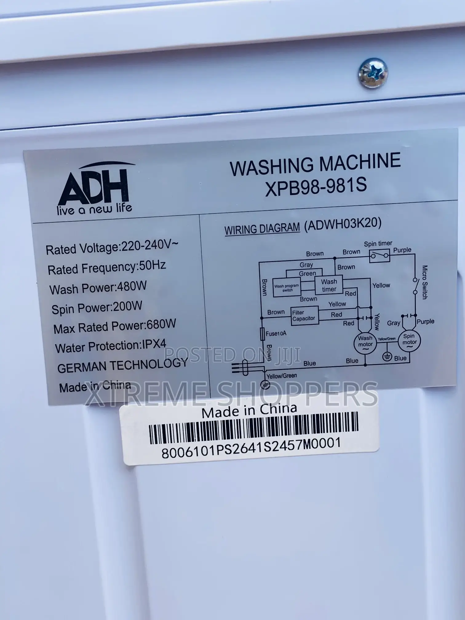 Pure/Reliable Brand / Quality/Washing Machine 20kgs