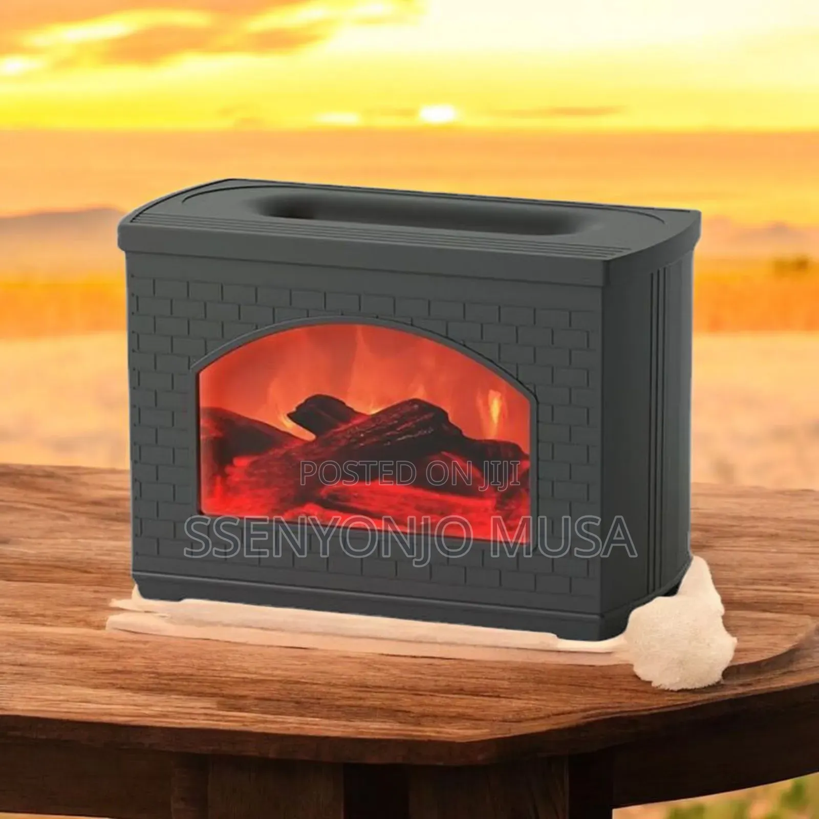 Flame Aroma Diffuser - Waterless Oil Diffuser With Auto Shut