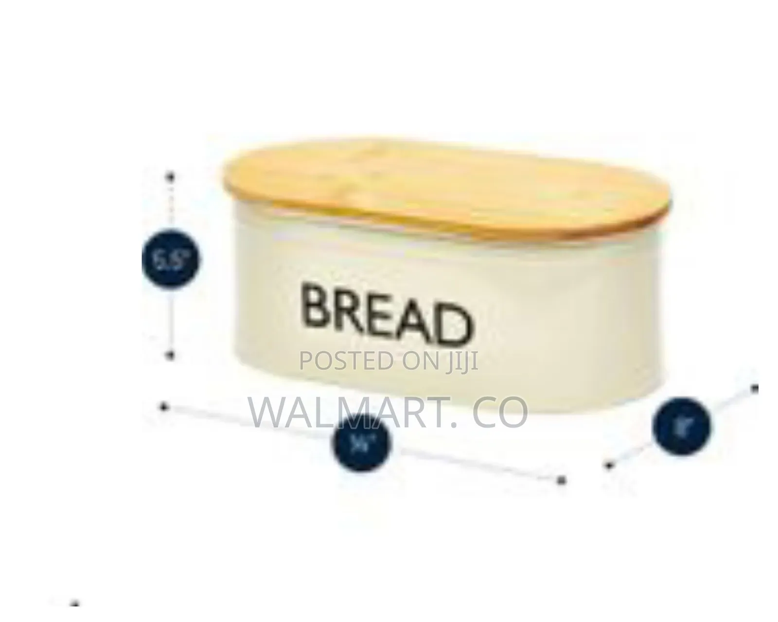 Elodie Bamboo Wood Rectangle Bread Box