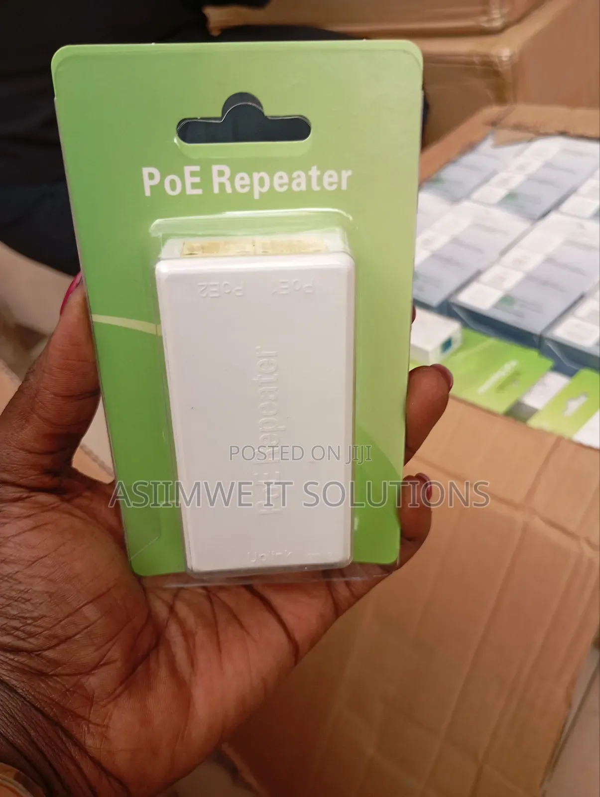 2port Poe Gigabit Repeater 1to 2 Extender