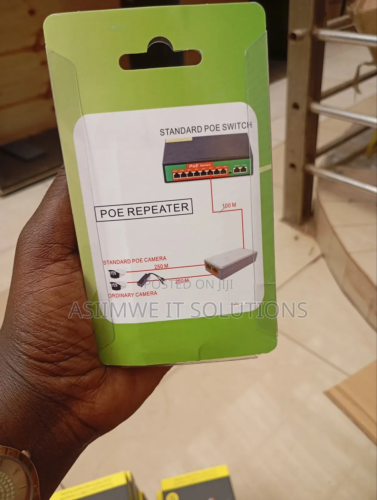 2port Poe Gigabit Repeater 1to 2 Extender