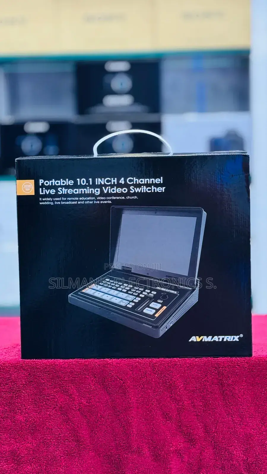 Avmatrix Portable 10.1" 4 Ch Live Streaming Video Switcher