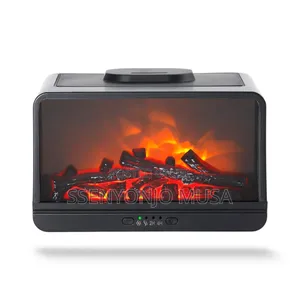Fireplace Ultrasonic Humidifier - Essential Oil Diffuser-Flame