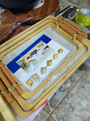 3pc Nested Bamboo Serving Trays.