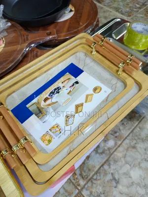 3pc Nested Bamboo Serving Trays.