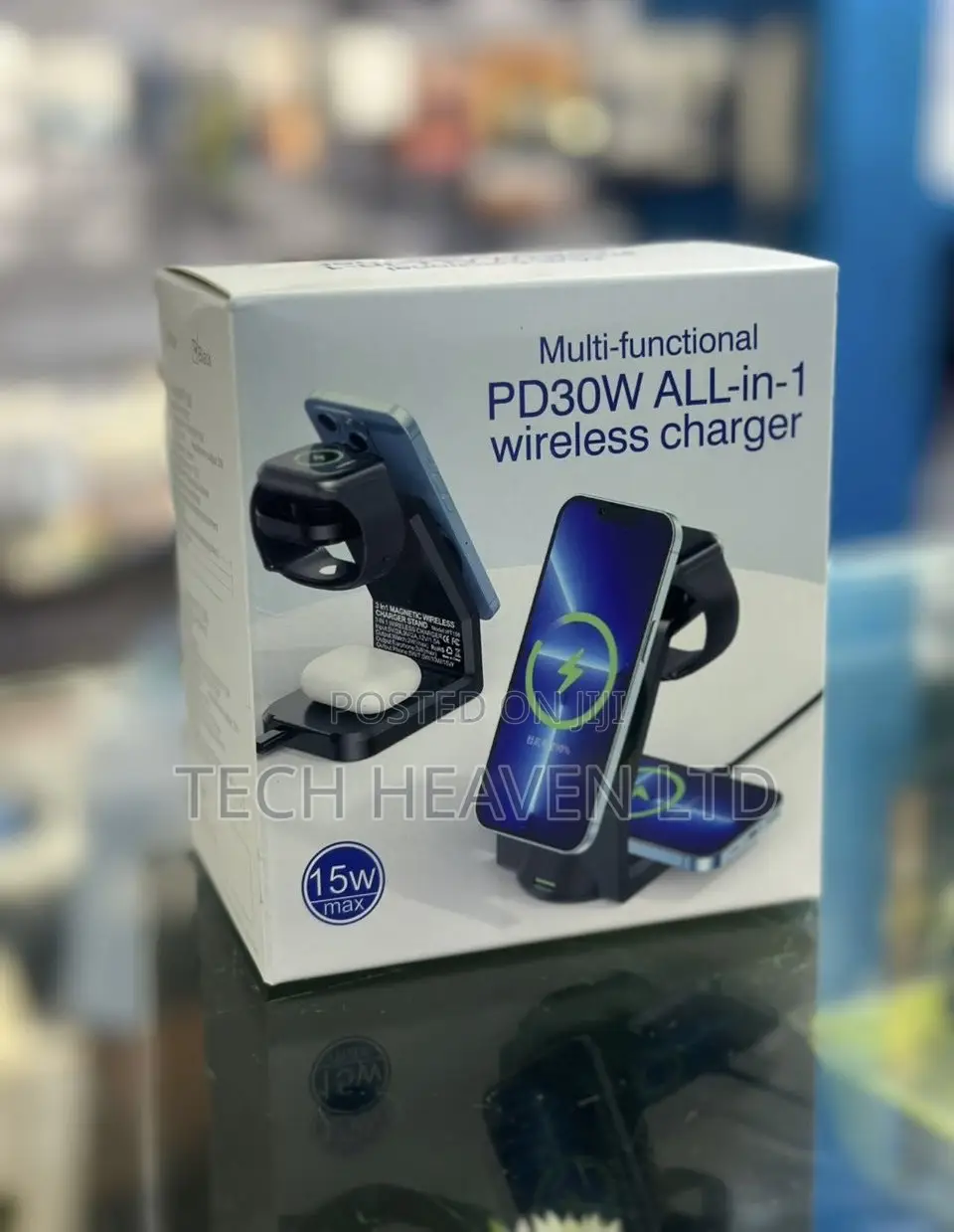 Multi-Functional Pd30w All-in-1 Wireless Charger