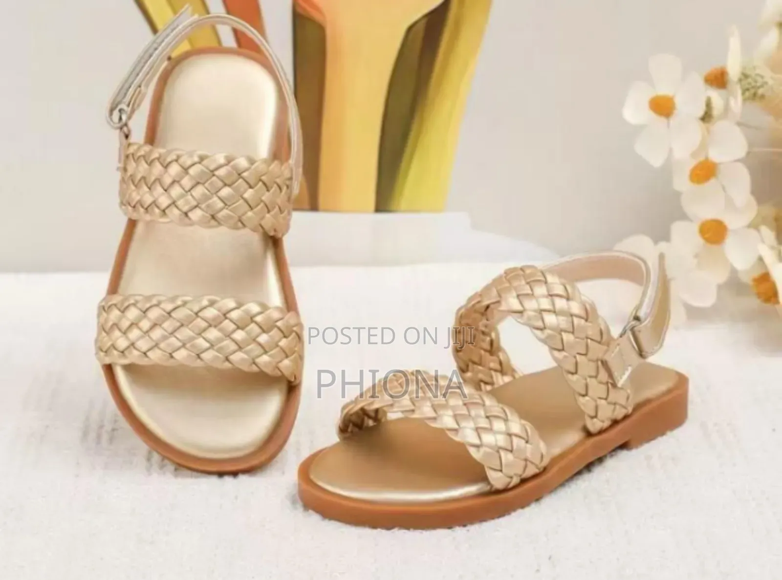 Girls Flat Open Shoes
