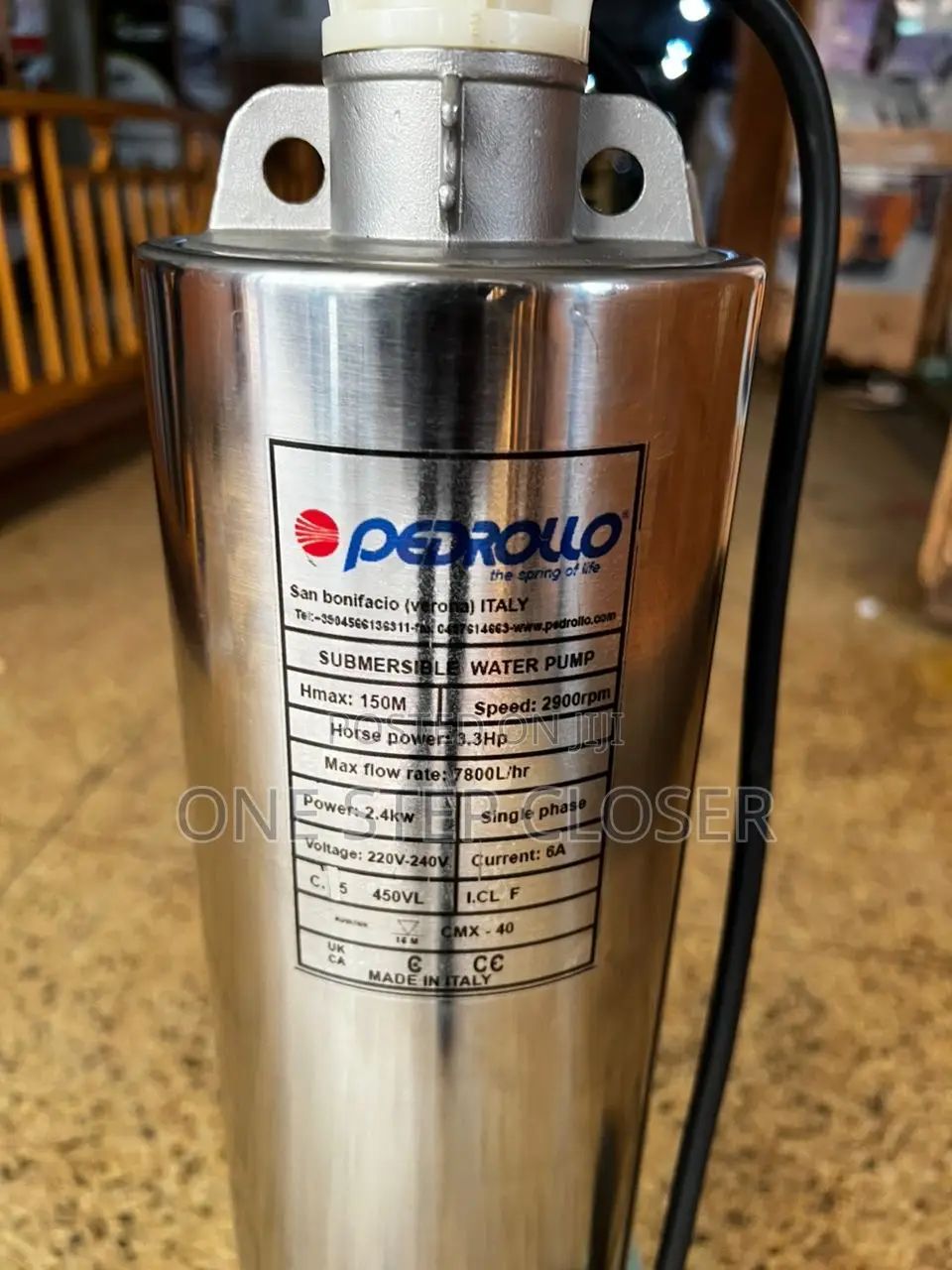 Pedrollo Submasible Water Pump 150 Meters / 492feet Underground Pump