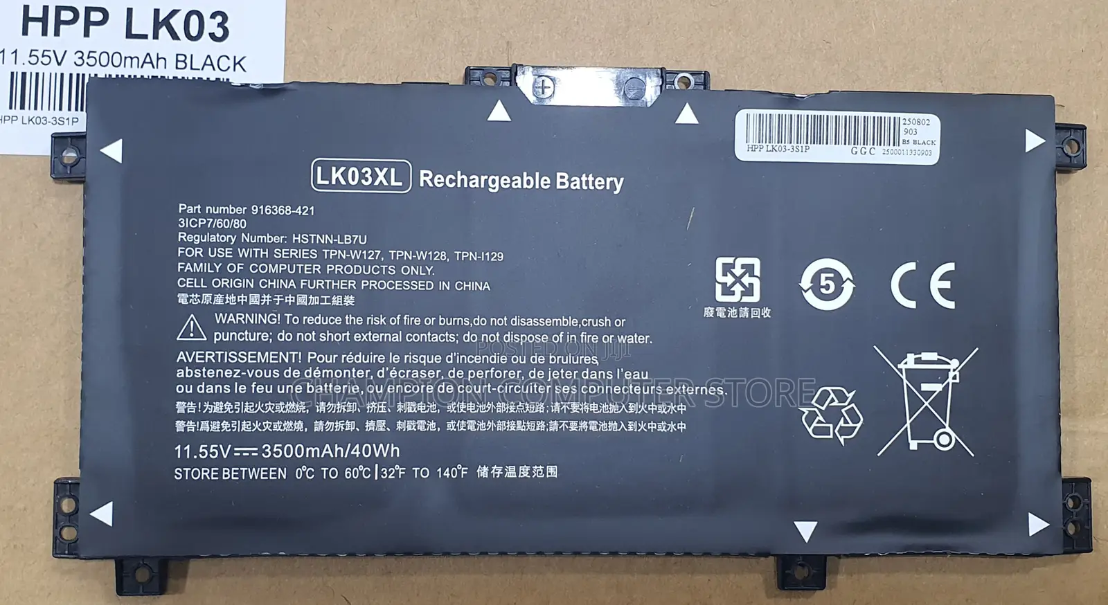 Hp Lk03xl for Hp Envy X360 15-Bp000 15m-Bp000 15m-Bq1xx TPN-W127 TPN-W