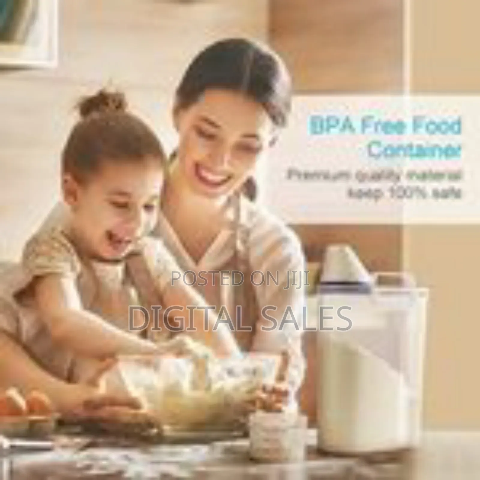 2 Litre Plastic Food Storage Rice Cereal Container Bin