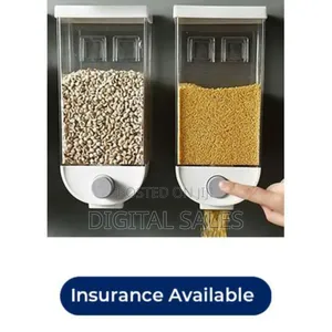 2piece Wall-Mounted Cereal Dispenser,Food Storage Container Organizer