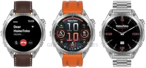 Haino Teko Rw 61 Round Smart Watch With 3 Pair Strap