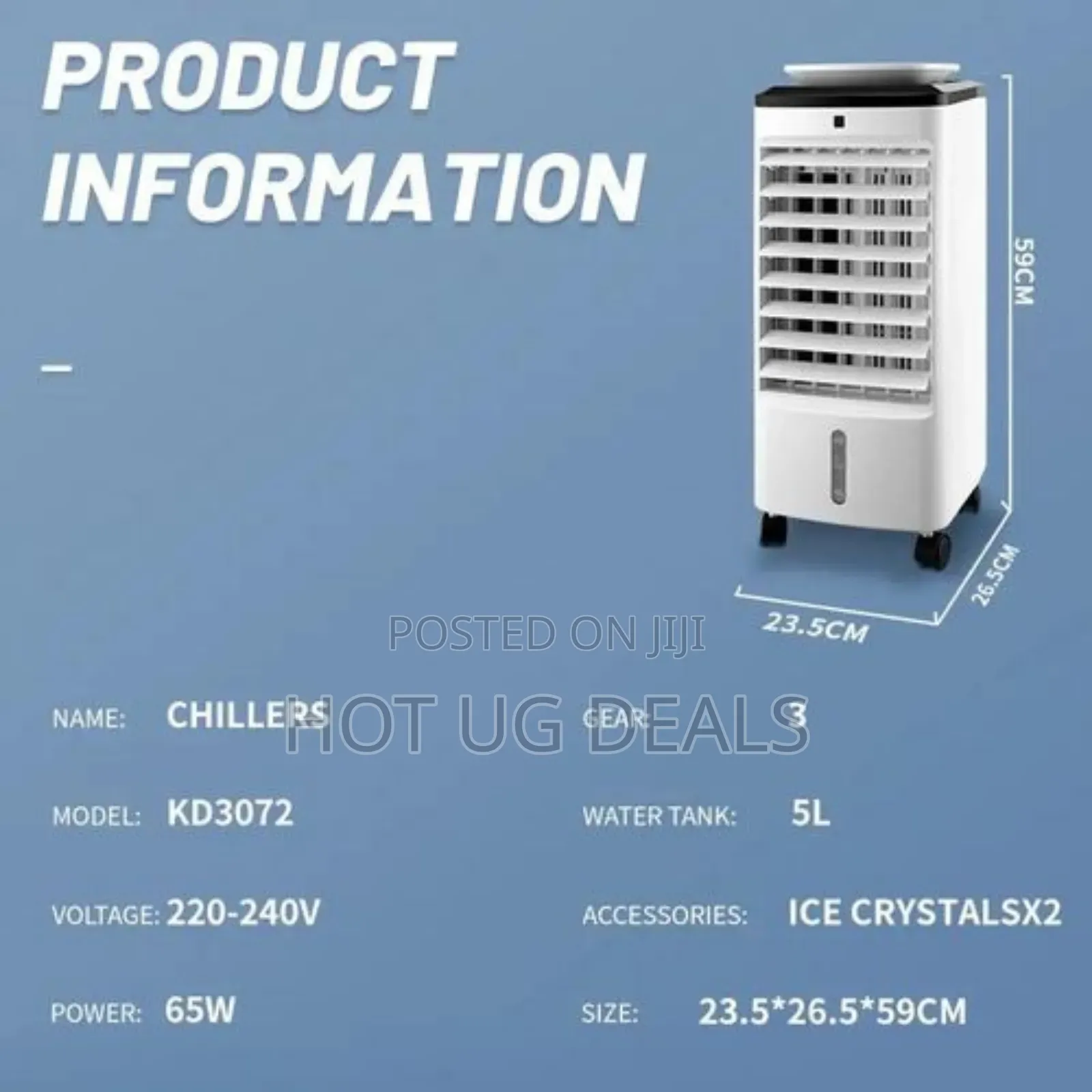 Dsp 3 In1 Portable Air Conditioning Air Cooler 65w With Remote Control