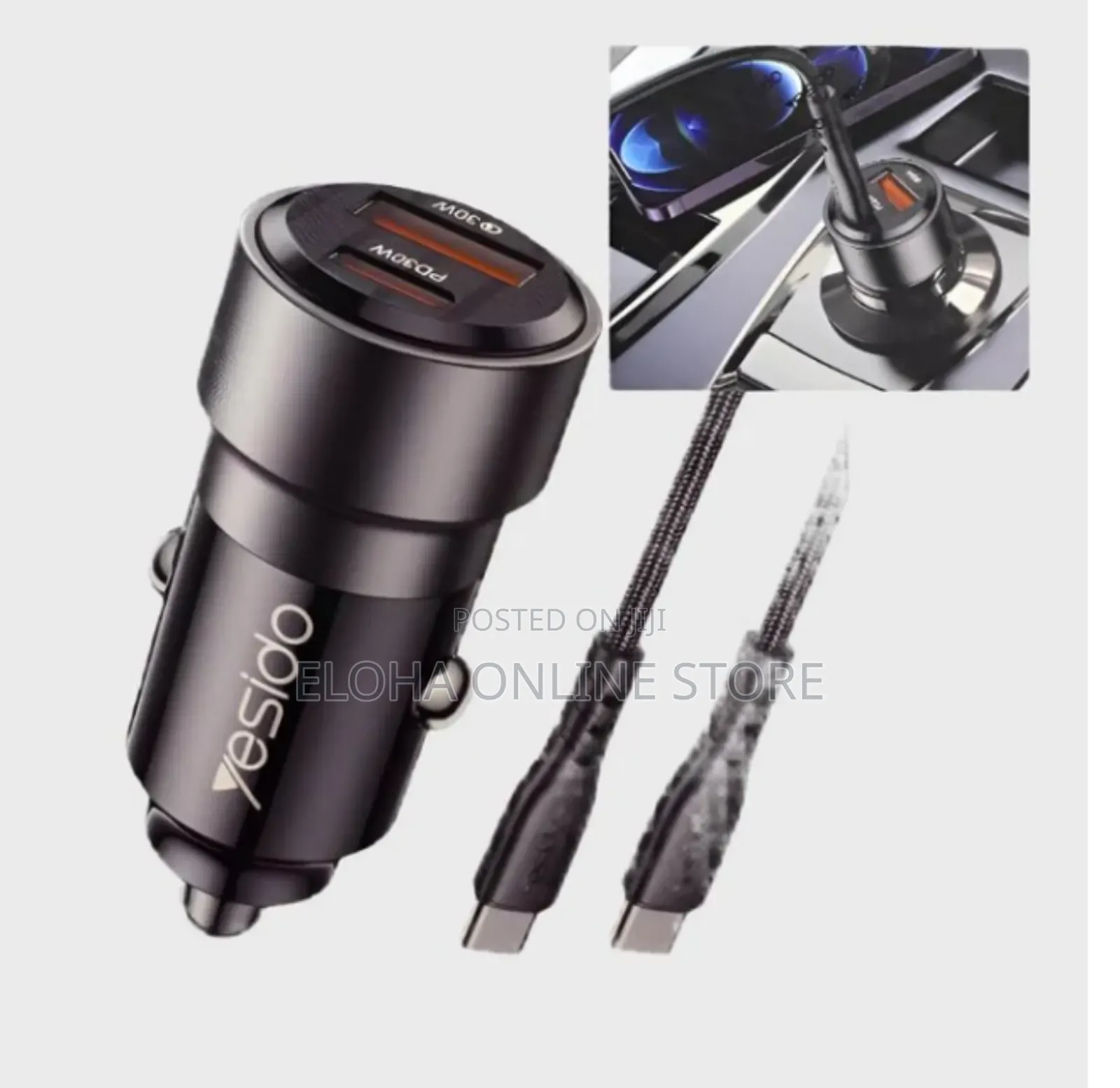 Yesido Super Fast Car Charger 60w