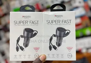 Yesido Y58 60w Type-C+Usb-a Dual Port Super Fast Car Charger