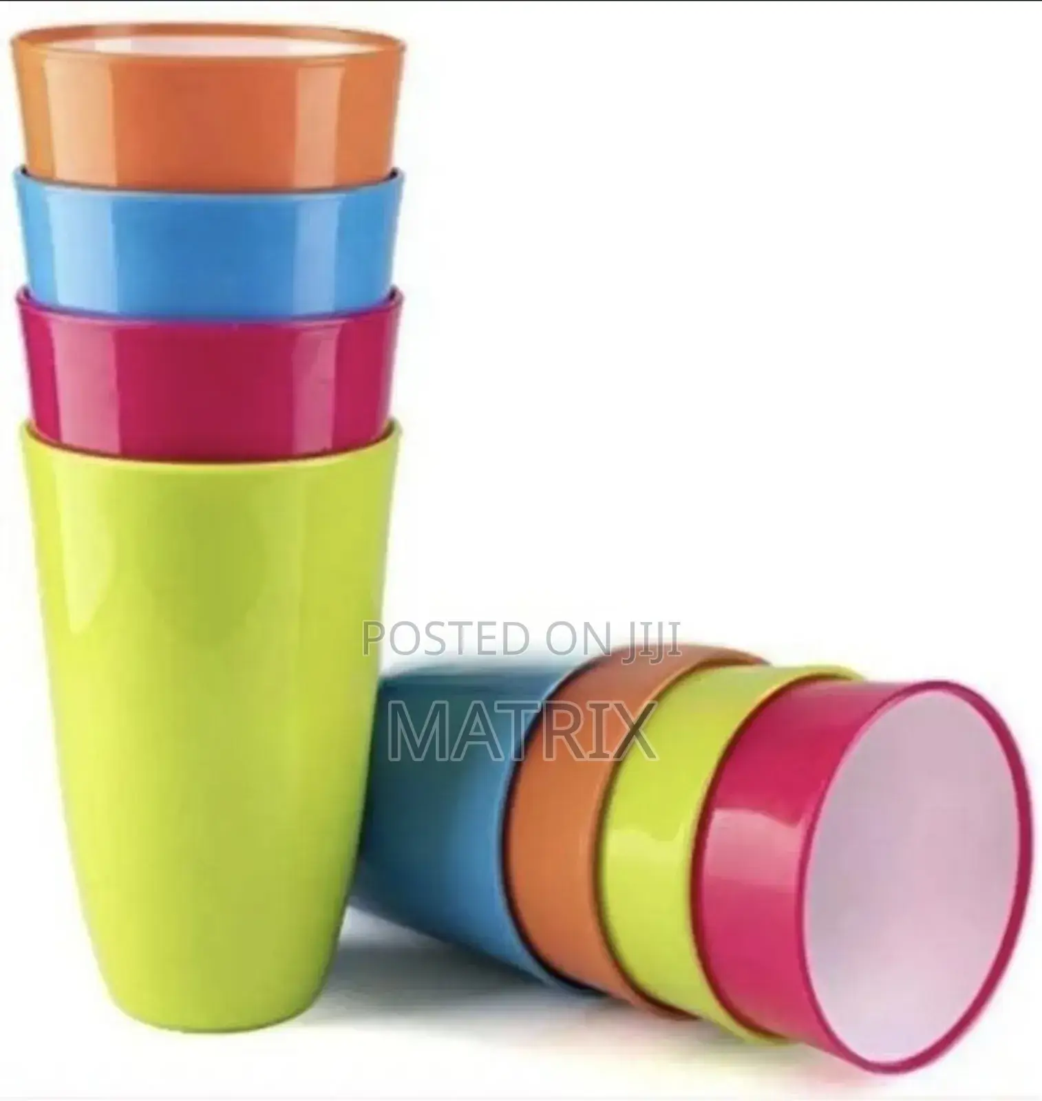 12pcs Plastic Cups 240ml Small Plastic Drinking Cups Tumblers Set
