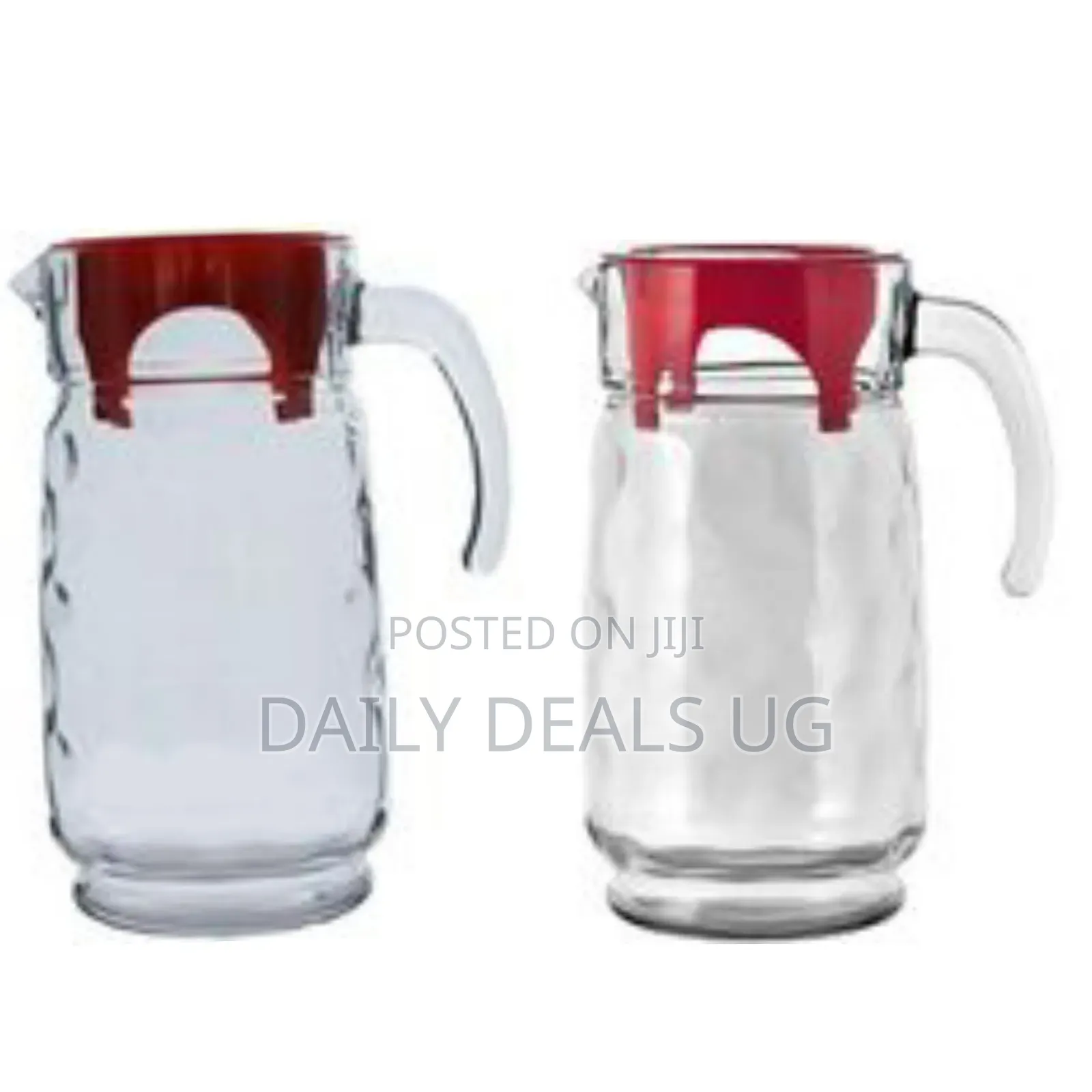 Pasabahce 1.65l Space Glass Water Jug With Lid Heat Resistant Large