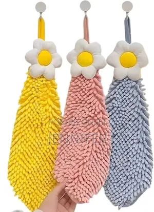 3pcs Chenille Hand Towel