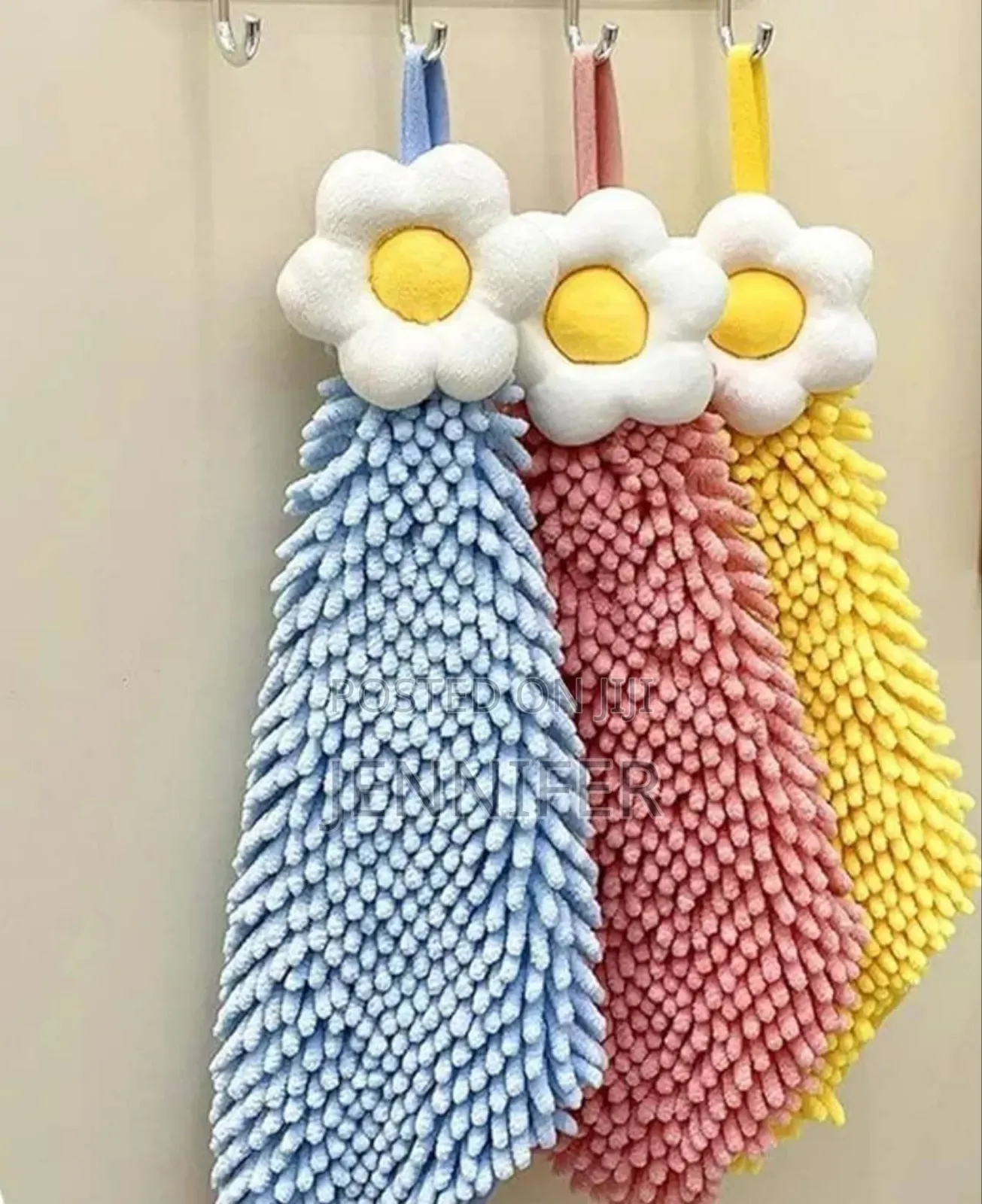 3pcs Chenille Hand Towel