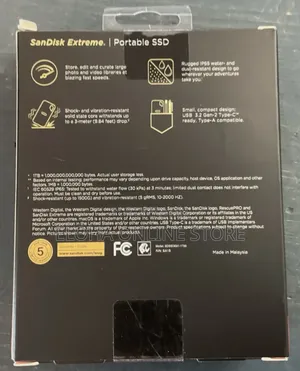 Sandisk Sdssde61-1t00-1tb Extreme Portable External SSD