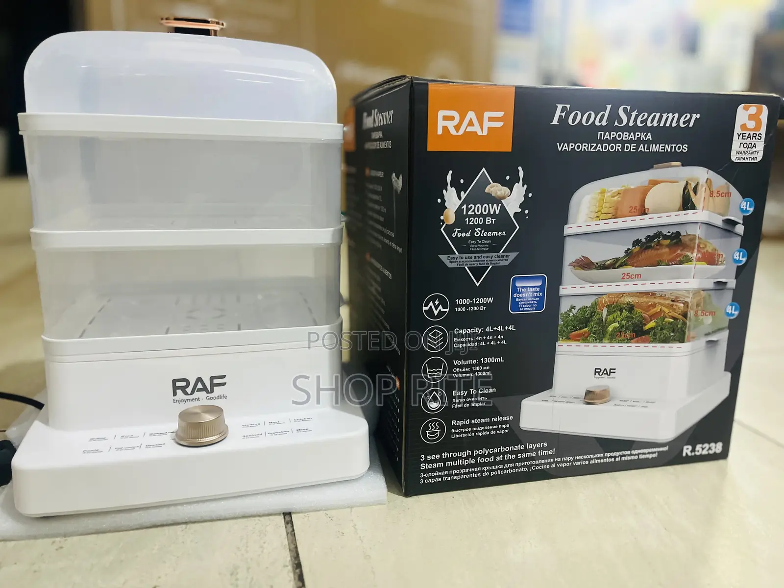 Brand New Raf Food Steamer