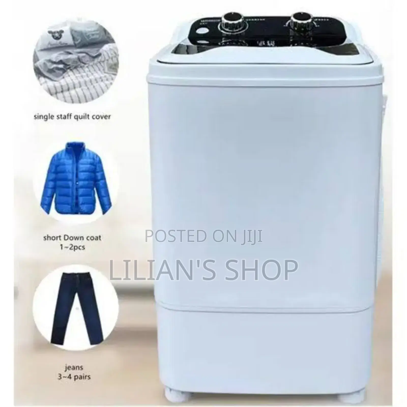 Boma Single-Tub Washing Machine With Drain Basket Mini - 7 Kg