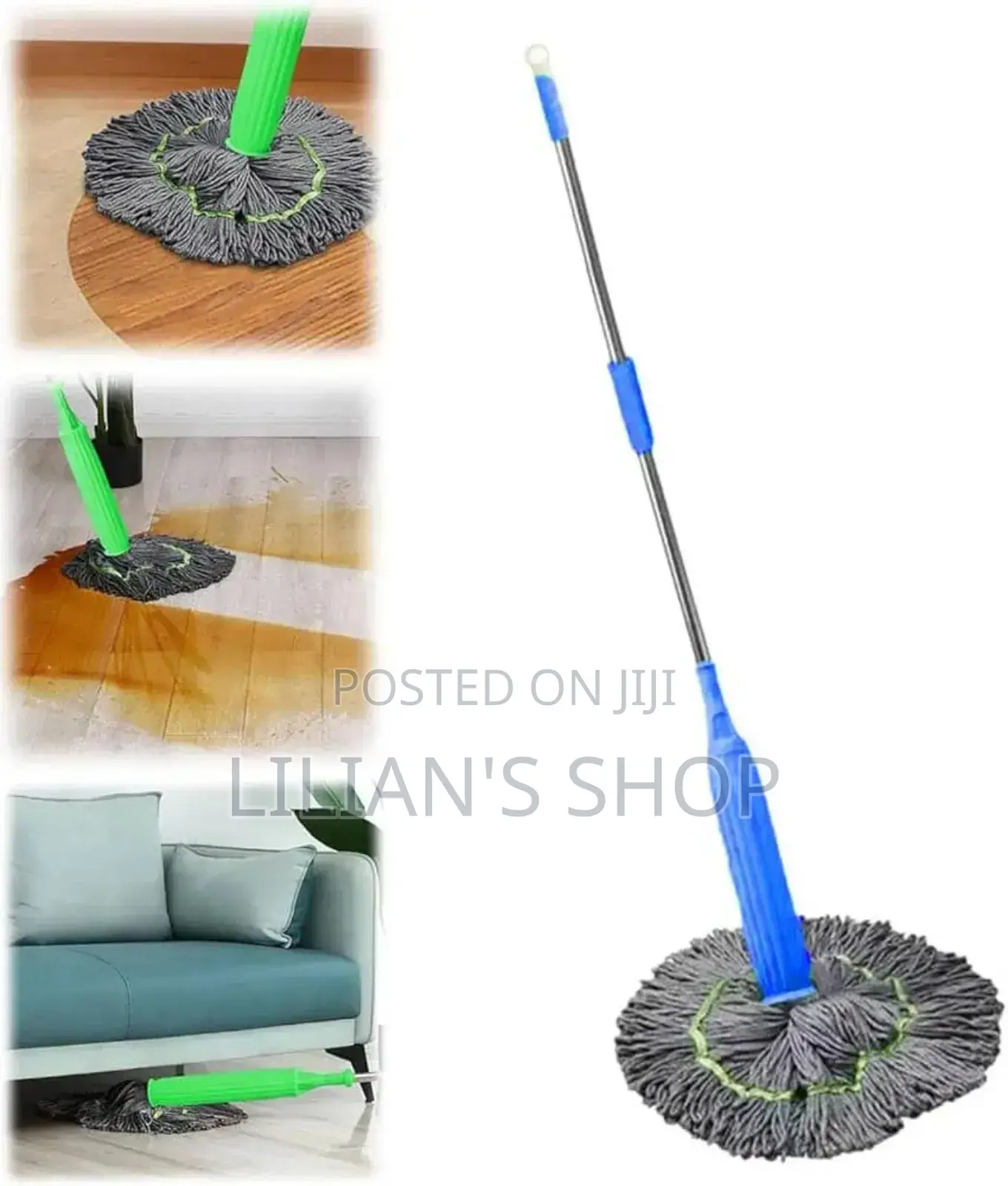 2 in 1 Dehydrated Mop, Self-Wringing Twist Mops