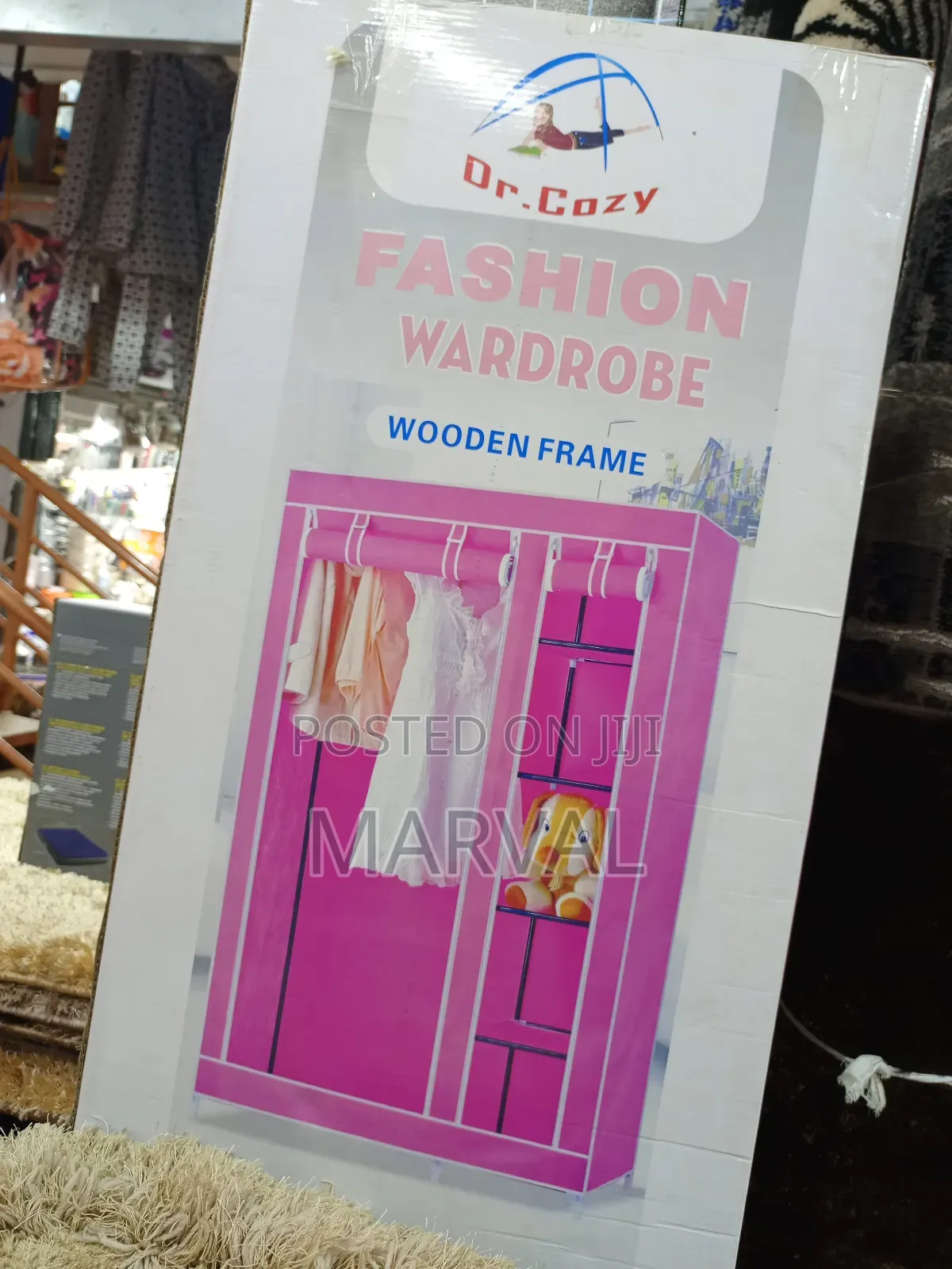 Wardrobe With A Wooden Frame