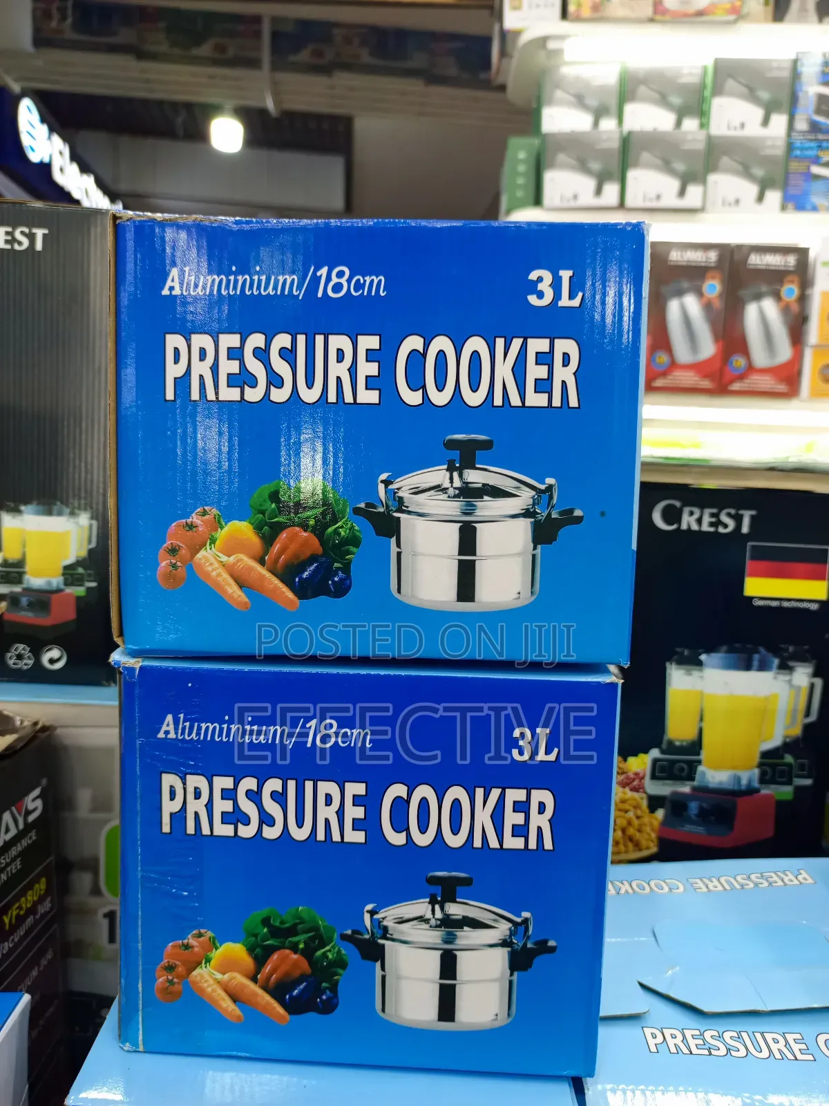 Aluminium Pressure Cooker With a Capacity of 3l and Diameter of 18 Cm