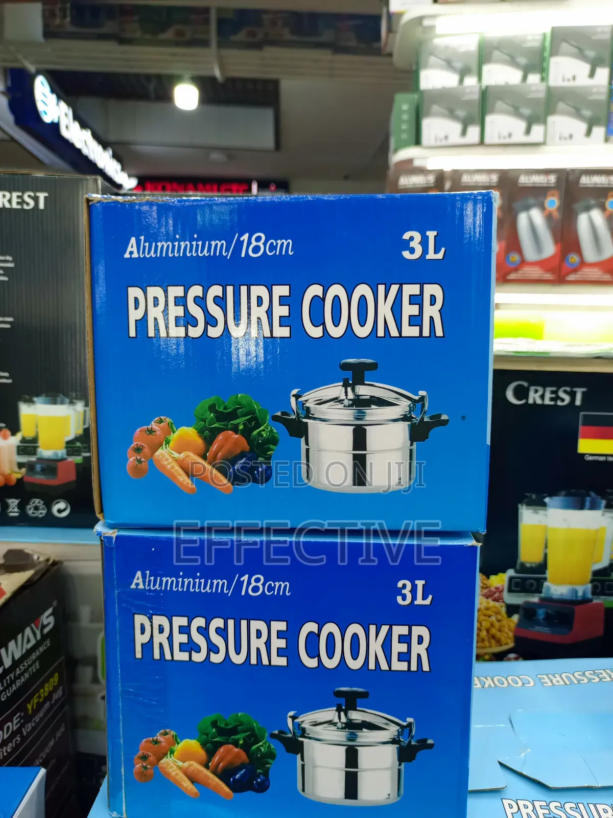 Aluminium Pressure Cooker With a Capacity of 3l and Diameter of 18 Cm