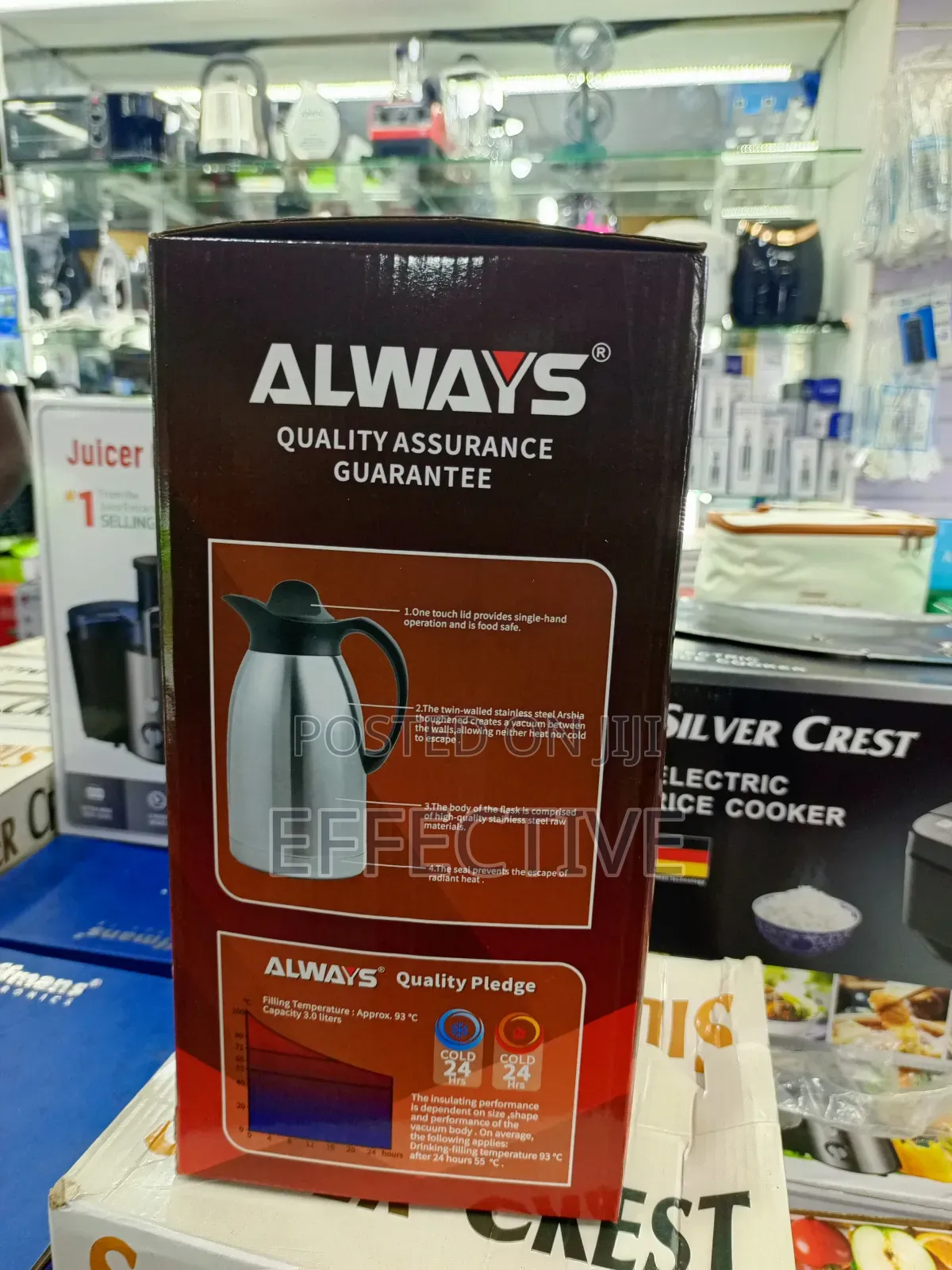 Always 3.0 Liters Vacuum Jug.