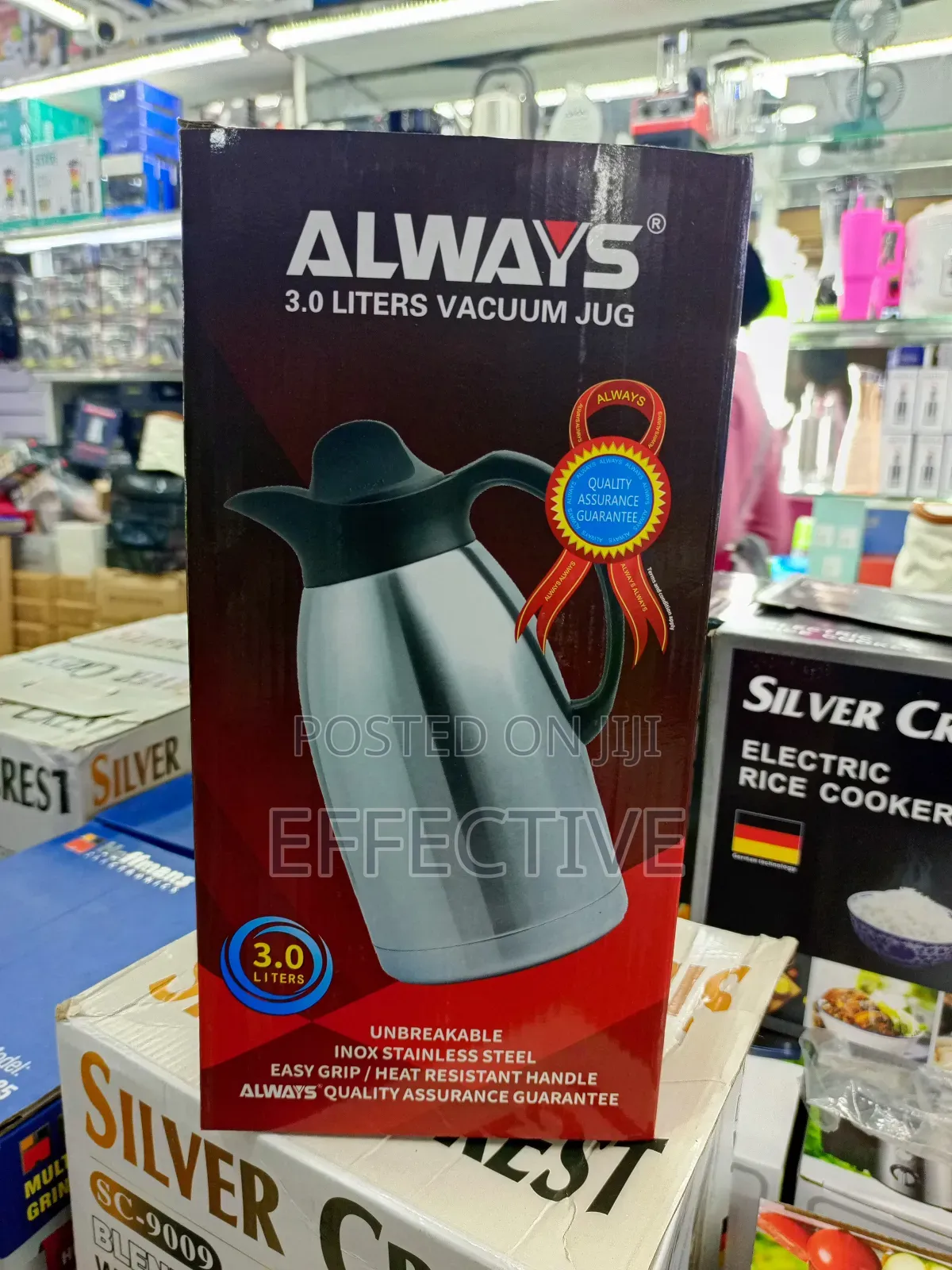 Always 3.0 Liters Vacuum Jug.