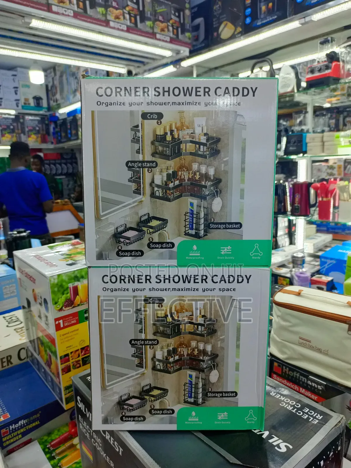 5 in 1 Bathroom/Kitchen Corner Rack Organiser