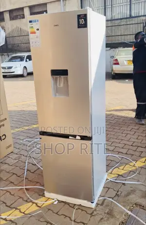 Chiq 340 Liters Double Door Refrigerator Sliver