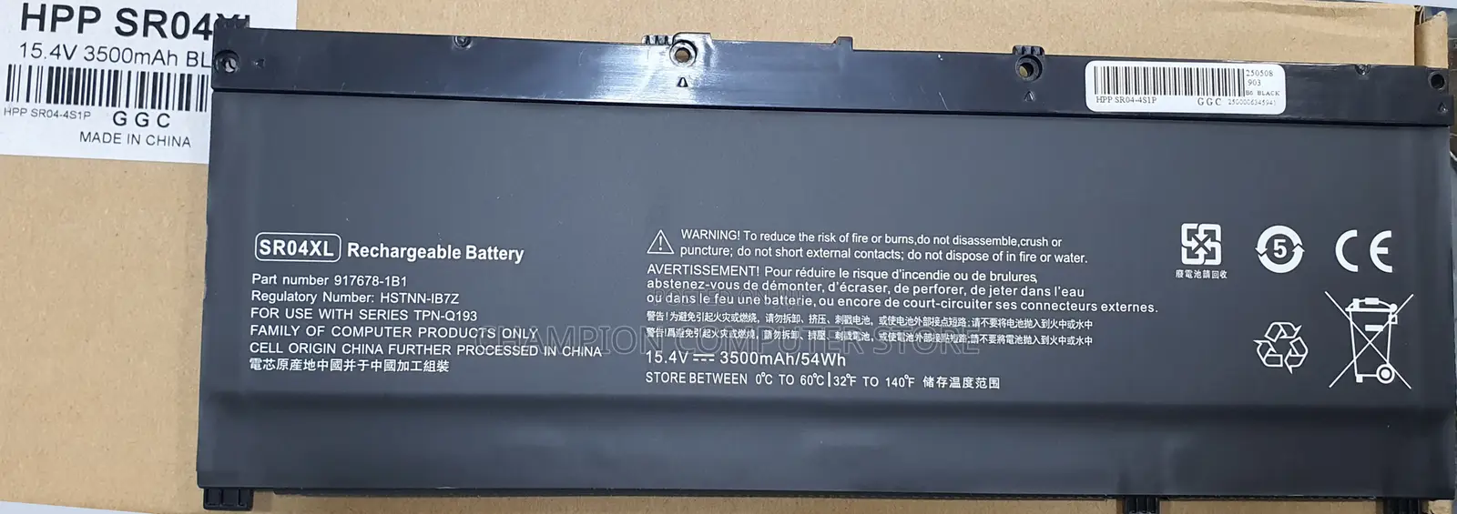 Hp Sr04xl Sr03xl 917724-855 for Hp Omen 15 Hp Pavilion 15