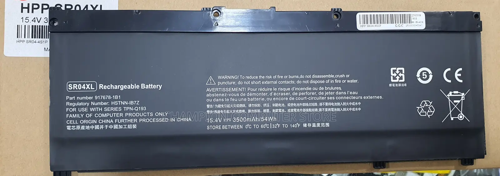 Hp Sr04xl Sr03xl 917724-855 for Hp Omen 15 Hp Pavilion 15