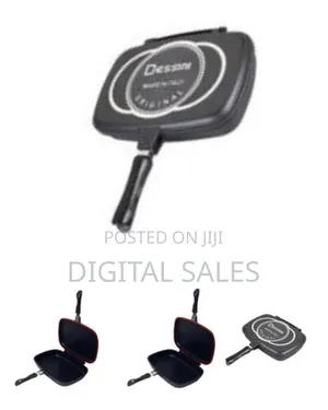 Dessini 40cm Non Stick Casting Double Sided Grill Pan Saucepan