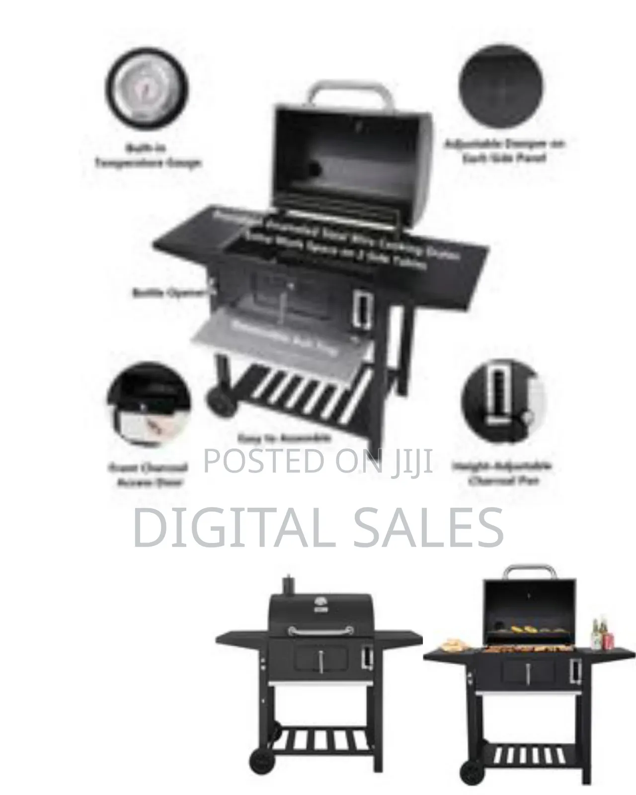 Charcoal Grill, BBQ Smoker Picnic Camping Patio Backyard