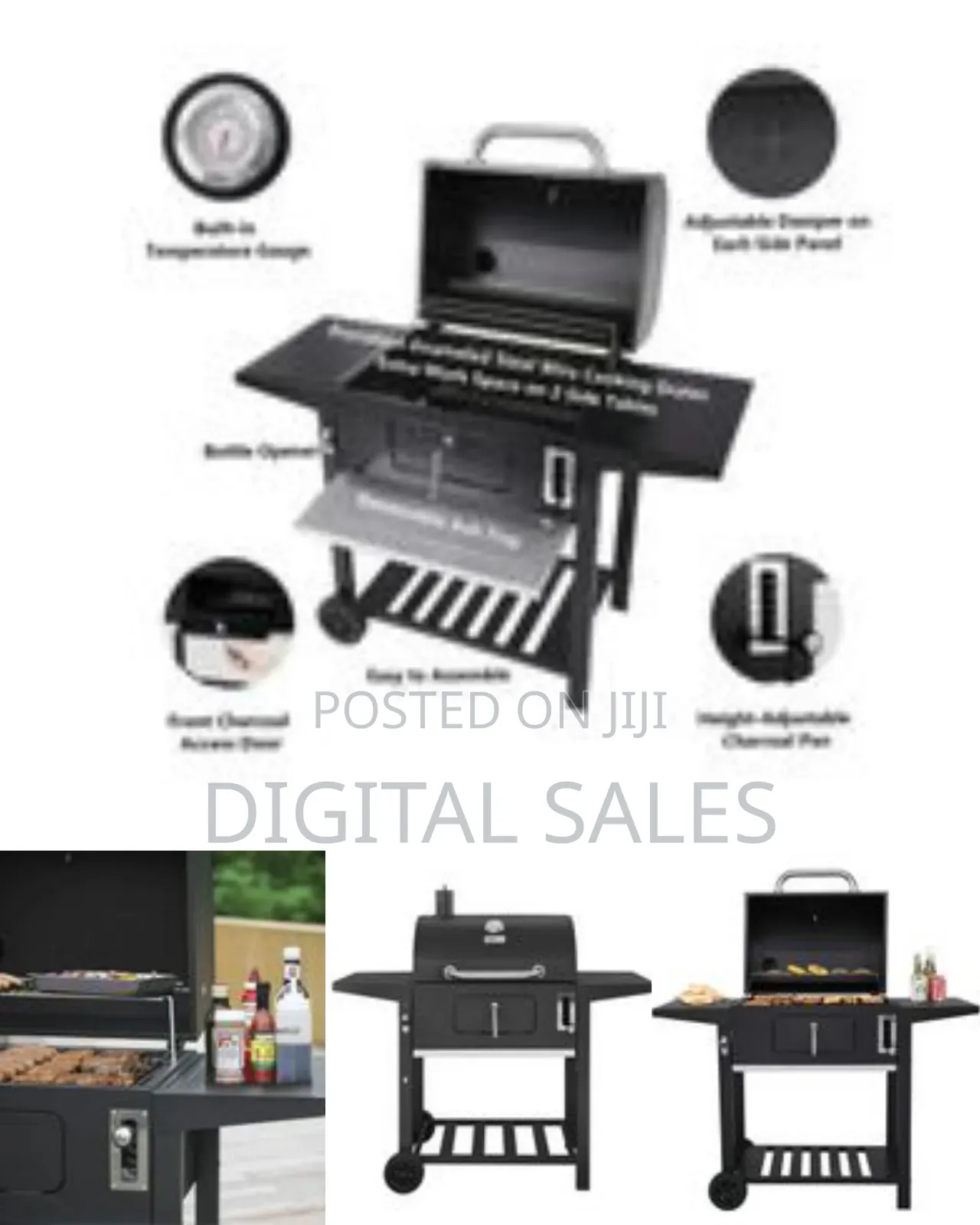 Charcoal Grill, BBQ Smoker Picnic Camping Patio Backyard