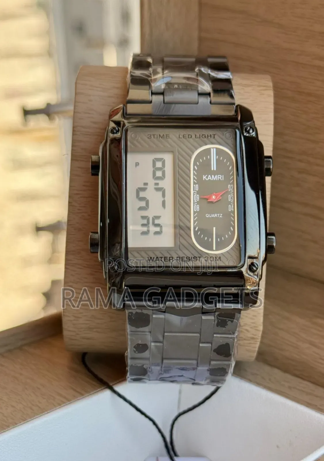 Digital Rectangle Watch for Men Women Quartz Wristwatch