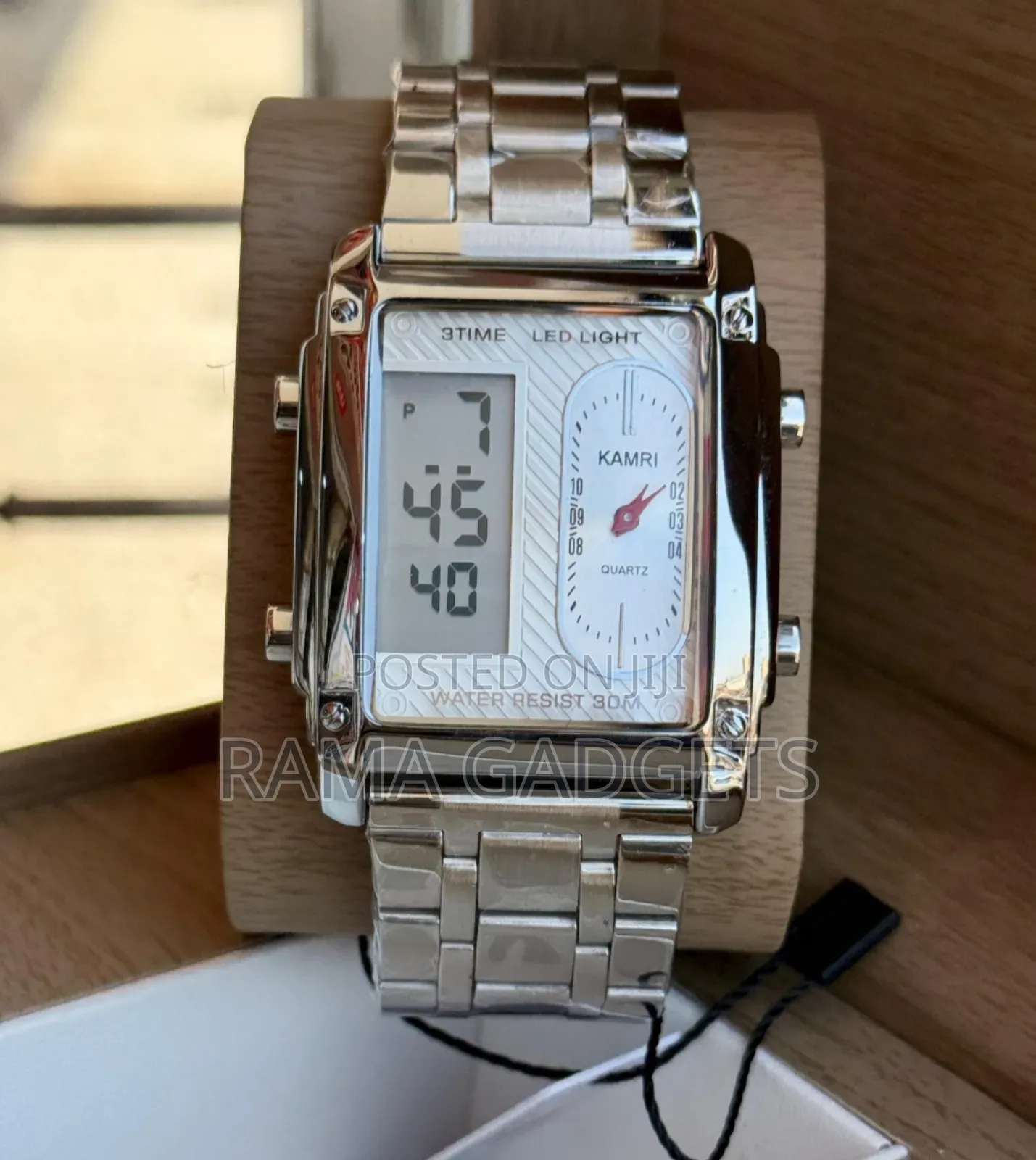 Digital Rectangle Watch for Men Women Quartz Wristwatch