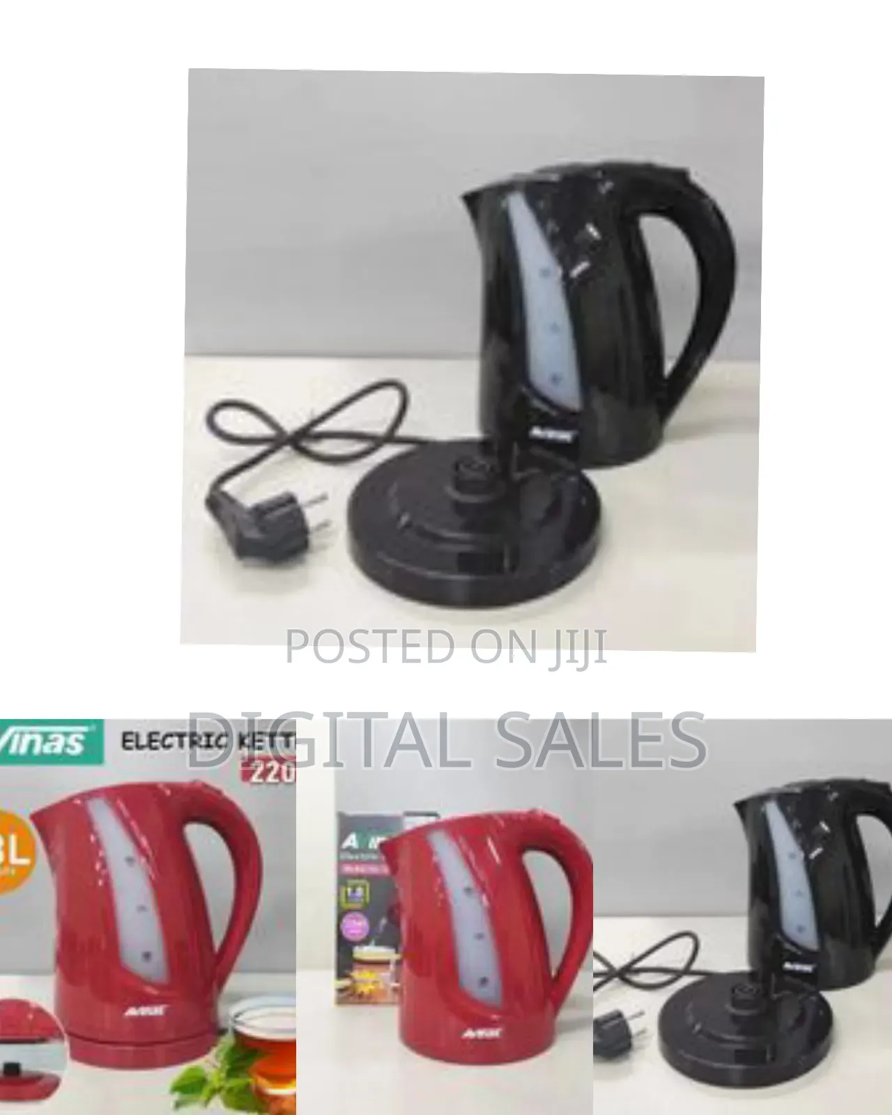Avinas 1.8l Automatic Switch Off Cordless Electric Kettle Stainles