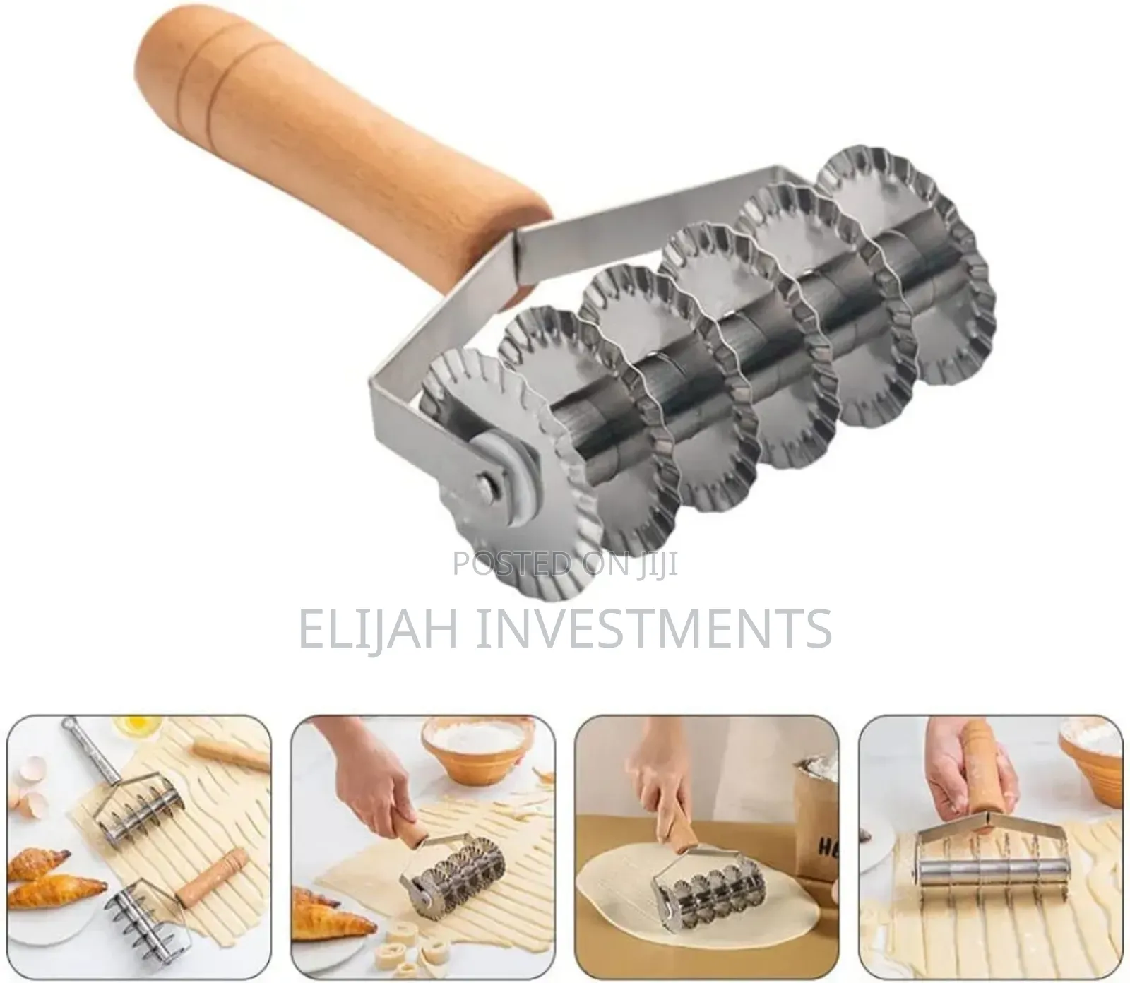 Stainless Steel Noodle Cutter Duddies and Pastry Roller Cutter