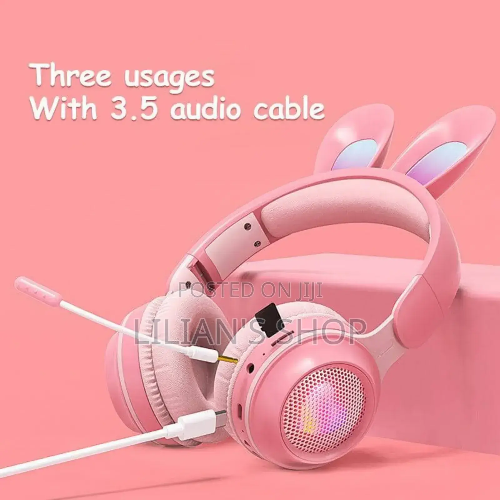 Rabbit Ear Wireless Headphones – Luminous Fun With Adjustable